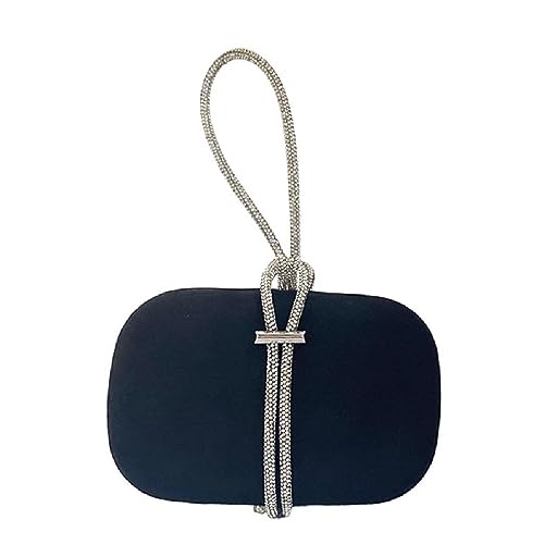 Miaelle Hochzeits-Clutches Cocktail-Tragetasche für Damen, formelle Abendtasche, Party, Bankett, Damen, Geldbörse, Griff, Handtasche, vielseitige Tasche, Schwarz von Miaelle