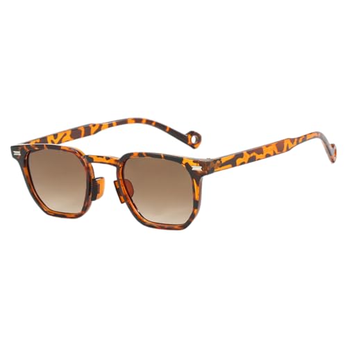 Miaelle Lässige Sonnenbrille für Damen, UV400, unregelmäßiger Rahmen, Sonnenbrille für Outdoor-Aktivitäten, UV-Schutz, Brillen, Outdoor-Sonnenbrille für Damen und Mädchen, Douhua Double Tea von Miaelle