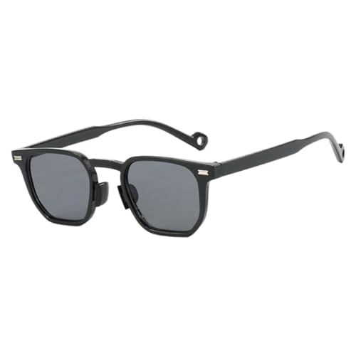 Miaelle Lässige Sonnenbrille für Damen, UV400, unregelmäßiger Rahmen, Sonnenbrille für Outdoor-Aktivitäten, UV-Schutz, Brillen, Outdoor-Sonnenbrille für Damen und Mädchen, Helles Schwarz und Gra von Miaelle