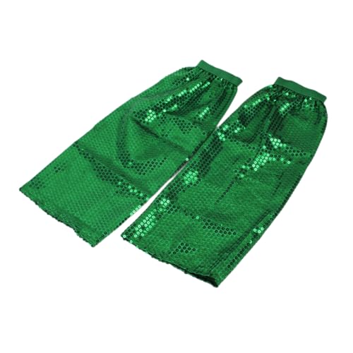 Miaelle Pailletten Beinwärmer Lange Beinsocken Elastische Bündchen Beinstulpen Glitzernde Beinmanschette 80er Tanzparty Raves Fußbedeckung Gamaschen Pailletten Beinstulpen Für Mädchen Und Frauen von Miaelle