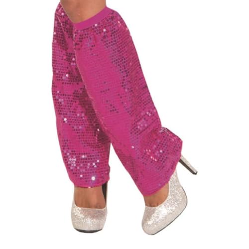 Miaelle Pailletten Beinwärmer Lange Beinsocken Elastische Bündchen Beinstulpen Glitzernde Beinmanschette 80er Tanzparty Raves Fußbedeckung Gamaschen Pailletten Beinstulpen Für Mädchen Und Frauen von Miaelle