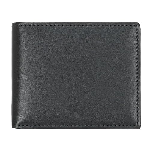 Miaelle Stilvolle Kreditkartenetui für Herren, blockierend, geschützt, PU, Bifold Wallets, Münzgeldbörse, kompakte Geldbörse, Schwarz von Miaelle