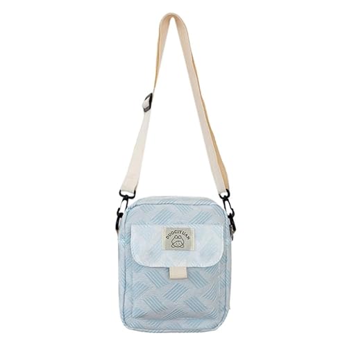 Schlichte modische Umhängetasche, Freizeittasche, quadratische Tasche, trendige Taschen für Frauen und Mädchen, Umhängetasche, japanischer Stil, kleine Umhängetasche, blau von Miaelle