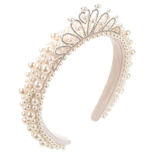 Stirnbänder Für Die Braut Dekorationen Breite Krempen Haarreifen Hochzeit Party Braut Bachelorette Kopfschmuck Hochzeit Haarschmuck Für Frauen Zarter Hochzeits Haarschmuck Für Brautjungfern von Miaelle