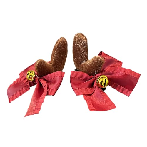 Weihnachtsdekoration Bowknot Geweih Stirnband Festival Urlaub Kopfschmuck Weihnachten Haargummis Party Haarschmuck Zubehör Weihnachten Haarschmuck Haarspangen von Miaelle