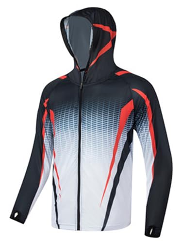 Miaeowve Fahrrad Jacke Herren Atmungsaktiv Mountainbike Jacket Langarm Uv Schutz Radjacke Wasserdicht Sportjacke Zum Laufen Wandern Bergsteigen Radfahren Weiß 4XL von Miaeowve