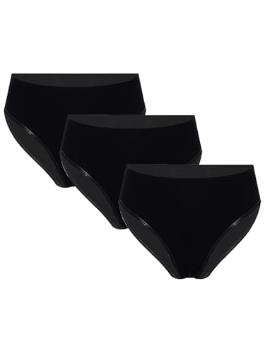 Miaeowve Mädchen Ballett Slips 3er Pack Tanz Unterhosen Baumwolle Unterwäsche Für Kinder Gr. 110-170 3 Stück Schwarz 122-128 von Miaeowve