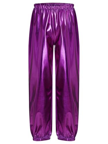 Miaeowve Metallic Hose Kinder Mädchen Glänzend Leggings High Waist Sporthose Einfarbig Yogahose Locker Slim Fit Sportswear Violett 176 Miaeowve Metallic Hose Kinder Mädchen Glänzend Leggings High Waist Sporthose Einfarbig Yogahose Locker Slim Fit Sportswear Violett 176 von Miaeowve