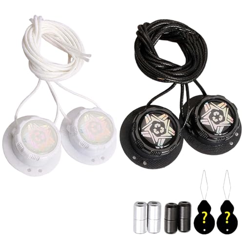 Miaherry 2 Paar Automatische Drehverschluss Schnürsenkel Ohne Binden Schnellverschluss Keine Installation erforderlich Drehverschluss Schnürsenkel für Kinder Erwachsene Sportschuhe Arbeitsschuhe von Miaherry