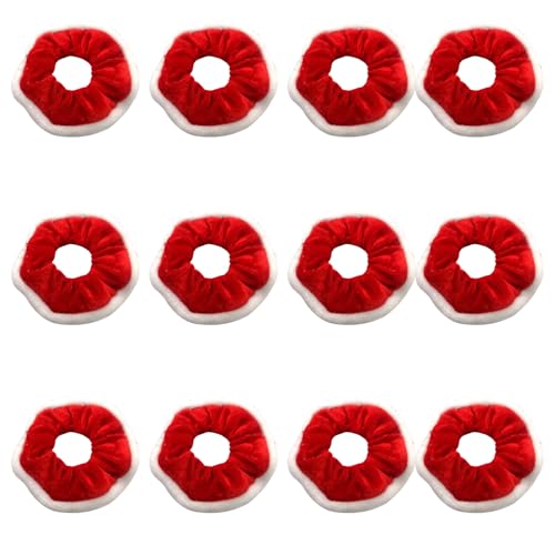 Miaija 12 Stück Haargummis, Weihnachten, weiche Haarseile, Pferdeschwanz-Halter, rot und weiß, elastische Haargummis, Haarschmuck für Mädchen und Frauen Miaija 12 Stück Haargummis, Weihnachten, weiche Haarseile, Pferdeschwanz-Halter, rot und weiß, elastische Haargummis, Haarschmuck für Mädchen und Frauen von Miaija