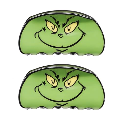 Miaija Haarklammern, weihnachtliches Monster-Motiv, lustiges Haarstyling-Zubehör für Frauen und Mädchen, glatt, gelockt, gewellt, 2 Stück Miaija Haarklammern, weihnachtliches Monster-Motiv, lustiges Haarstyling-Zubehör für Frauen und Mädchen, glatt, gelockt, gewellt, 2 Stück von Miaija