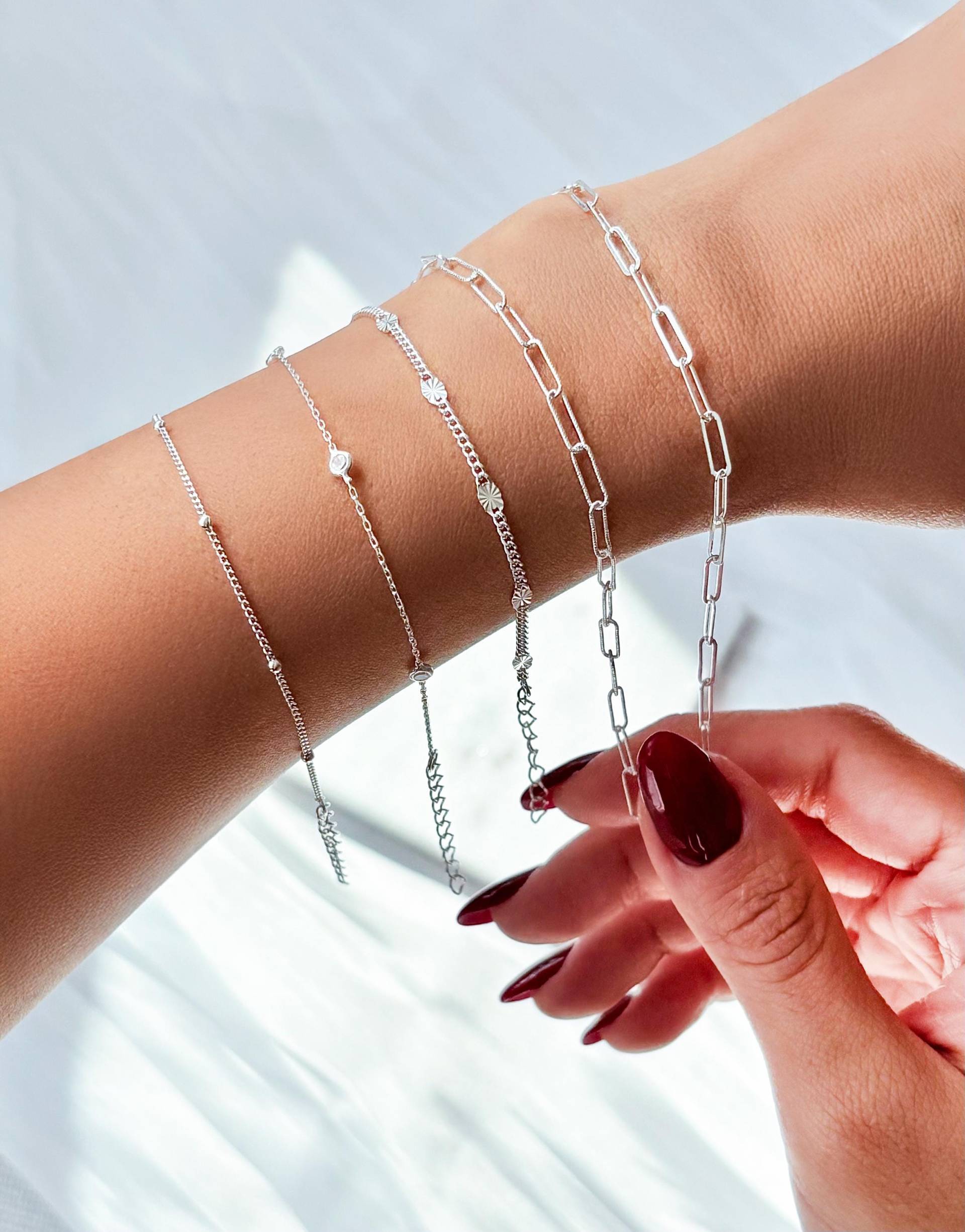 Silber Damen Armband | Goldarmband Zartes Aus 925Er Sterlingsilber Frauenarmband Geschenk Für Frau, Beste Freundin, Geburtstag Silber Damen Armband | Goldarmband Zartes Aus 925Er Sterlingsilber Frauenarmband Geschenk Für Frau, Beste Freundin, Geburtstag von Miajuwelier