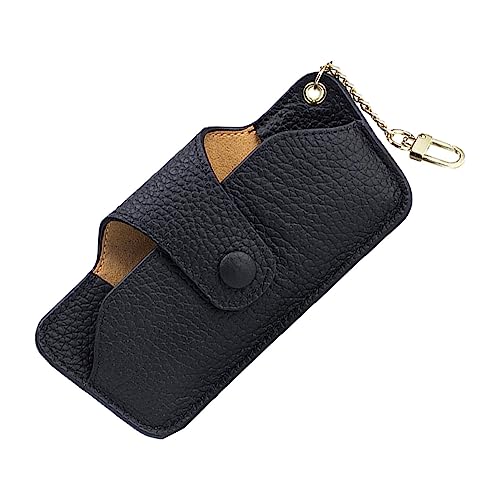 Miake Brillenetui - Brillenhalter | Weiche Brillenhülle, modisches Sonnenbrillenetui, schmale Oberschicht aus Rindsleder mit Schnallenkette, für den Outdoor-Trage-Organizer Miake Brillenetui - Brillenhalter | Weiche Brillenhülle, modisches Sonnenbrillenetui, schmale Oberschicht aus Rindsleder mit Schnallenkette, für den Outdoor-Trage-Organizer von Miake