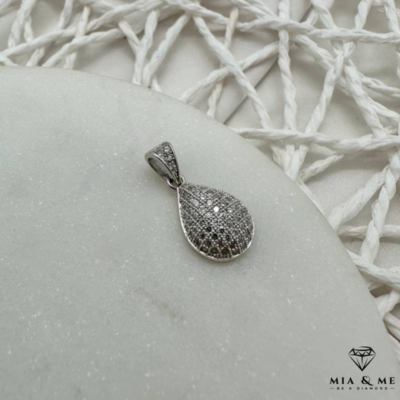 Vintage Anhänger in 925 Silber Mit Zirkonia/Silberanhänger /Silberschmuck von MialandlMe