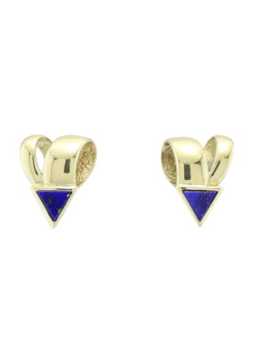 MIAMAR Ohrringe 0801718 Damen Ohrstecker 14 Karat (585) Gold blau Lapislazuli von Miamar