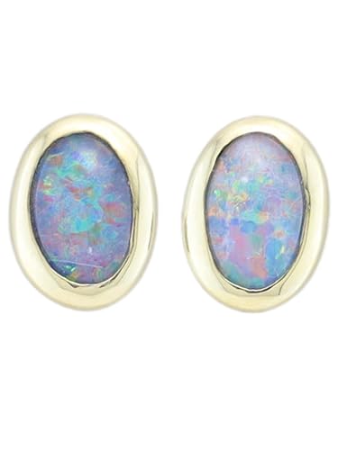 MIAMAR Ohrringe 1133270 Damen Ohrstecker 14 Karat (585) Gold bunt Opal Triblette von Miamar