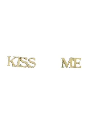 MIAMAR Ohrringe Herren Ohrstecker KISS ME 14 Karat (585) Gelbgold Gold 0404604 von Miamar