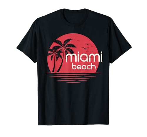 Miami Beach T-Shirt Miami Beach T-Shirt von Miami Beach Florida Souvenir Geschenke by DMTRY