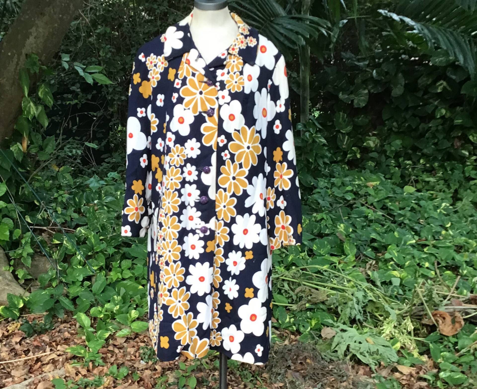 Vintage Baumwoll Leinenmantel von Miamivintagestore
