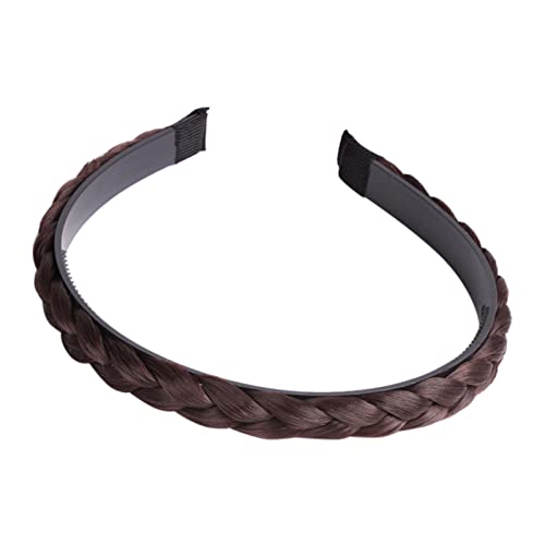 1,5 cm breite Perücke mit Zähnen Braid Fashion Braid Hair Hoop Braid Haarschmuck Haarschmuck Haarschmuck Haarspangen Damen Dünnes Haar Vintage von MianYaLi