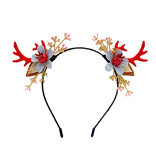1 STÜCKE Mori Geweih Haarschmuck Weihnachten Kopfschmuck Stirnband Kreative Süße Nette Cartoon Stirnband Kleeblatt Schmuck von MianYaLi