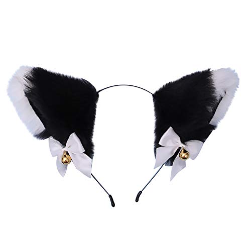 Cosplay Party Girl Girl Cat Cam Ohren Zubehör Prop für Headwear Furry Hair Clip Haarspangen Dutt von MianYaLi