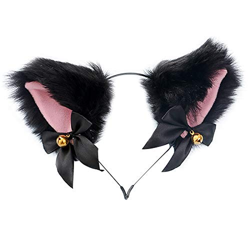 Cosplay Party Girl Girl Cat Cam Ohren Zubehör Prop für Headwear Furry Hair Clip Haarspangen Dutt von MianYaLi