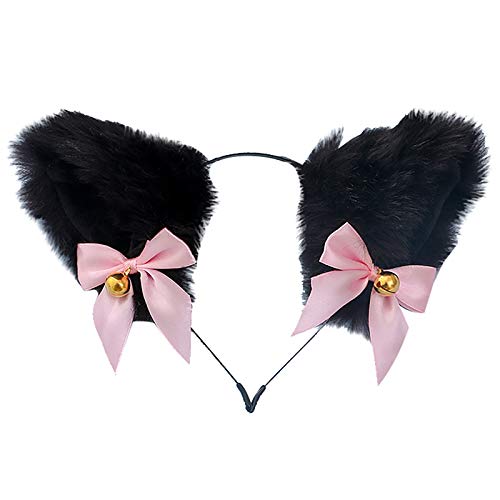 Cosplay Party Girl Girl Cat Cam Ohren Zubehör Prop für Headwear Furry Hair Clip Haarspangen Dutt von MianYaLi