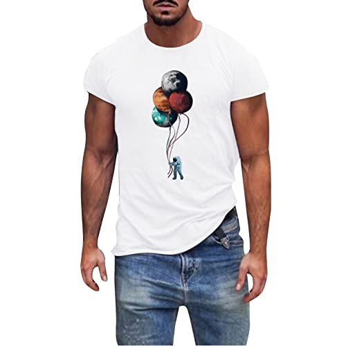 Herren Sommer Mode Casual Baumwolle T-Shirt Kurzarm Shirt Top Bluse Chronograph Airsoft von MianYaLi