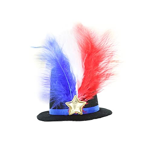 Independence Day Hair Clip Party Dressing Supplies Top Hat Issuing Card Mädchen Bunter Schmuck für Frauen 4. Juli Haarschmuck Schmucksteine von MianYaLi