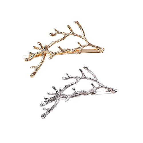 Korean Headwear Side Hairpin Hairpin Side Hairpin Student Female Branch Clip Clip Cute Clip Geweih Version Ohr Haarspange Kette Schmuck von MianYaLi