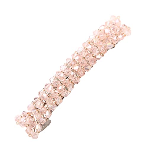 Luxus Haarspangen für Frauen Bling Strass Prom Pins Haarspangen Weiß Sparkly Hairgrip Haar Kopfbedeckung Zubehör für Party Hochzeit Täglich Regenbogen Schmuck von MianYaLi