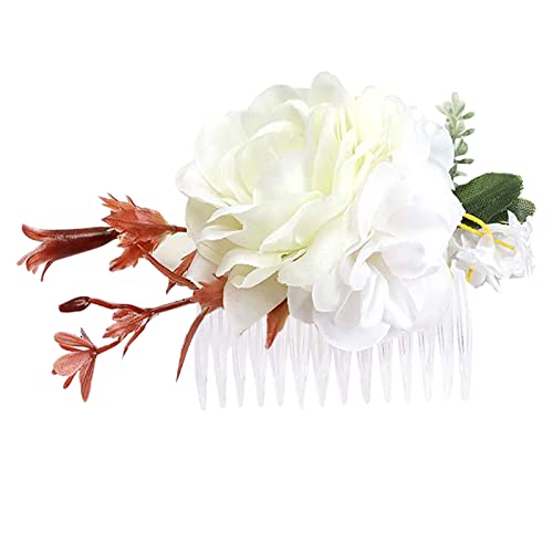 Nettes Haar Schöner Einsatz Simulation Blumenmädchen Clip Clip Haar Trimmingr Kamm Haarspange Smaragd Schmuck von MianYaLi