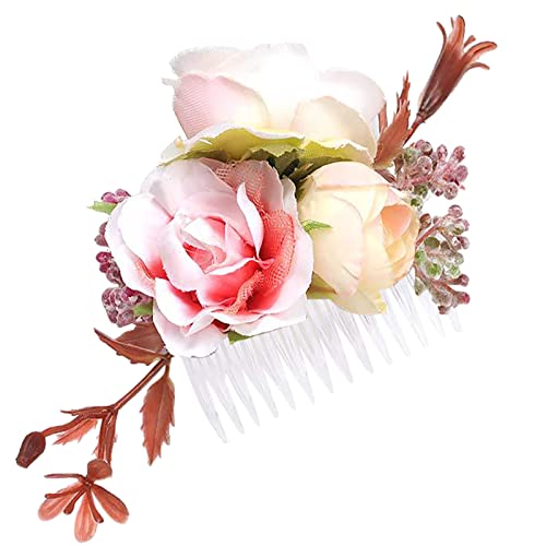 Nettes Haar Schöner Einsatz Simulation Blumenmädchen Clip Clip Haar Trimmingr Kamm Haarspange Smaragd Schmuck von MianYaLi