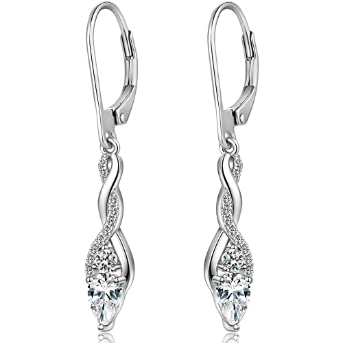 Ohrringe Silber 925 Hängend für Damen Geschenk für Damen Freundin Mama Mädchen von Miaofu