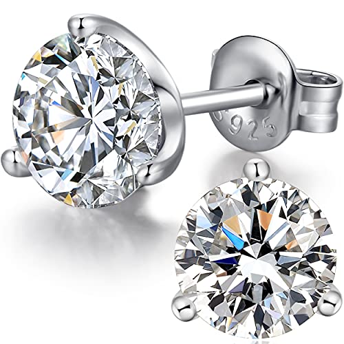 Men Earrings Men Diamond Earrings Zirkonia Ohrstecker Diamant Ohrstecker Men Silver Earrings Herren Diamant Ohrringe Herren Ohrstecker Weißgold Zirkonia Ohrringe Nickelfrei Männer Diamant Ohrringe CZ von Miaofu