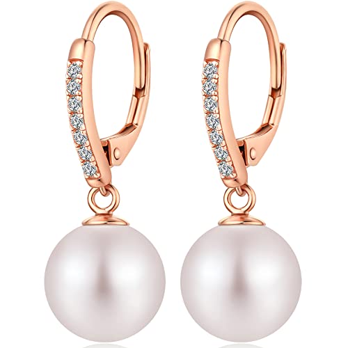 Perlenohrringe Hängend Silber Perle Ohrringe Rosegold Perlenohrringe Hängend Perlen Ohrringe Weißgold Perlen Ohrringe,Ohrringe Diamant Perlen,Perlenohrringe Silber Hängend,Ohrringe Silber Perlen Gold von Miaofu