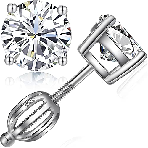 Ohrringe Diamant Ohrstecker Herren Ohrringe Ohrstecker Weißgold Ohrringe Herren Silber Ohrringe Kubik Zirkonia Ohrringe Sterling Silber Diamant Ohrringe CZ Ohrringe Ohrstecker Diamant Silber Ohrringe von Miaofu