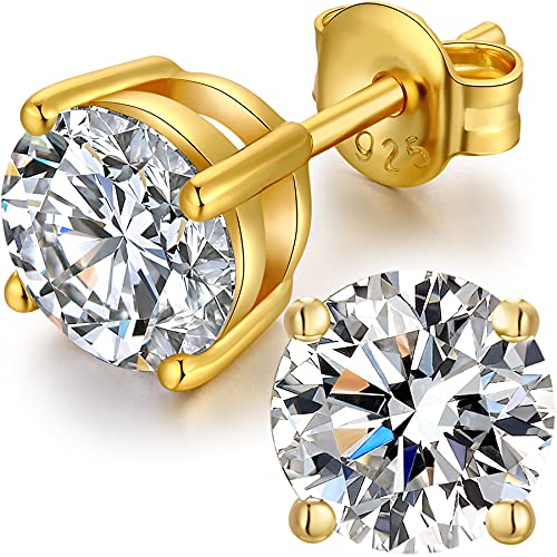 Ohrringe Mann,Ohrstecker Herren Zirkonia Silber,Men Earrings,Ohrstecker Diamant Weißgold,Ohrringe Diamant Herren,Cubic Earrings,Ohrringe Silber Mann,Ohrstecker Mann Nickelfrei,Men Diamond Earrings von Miaofu