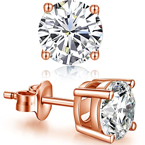 Ohrringe Mann,Ohrstecker Herren Zirkonia Silber,Men Earrings,Ohrstecker Diamant Weißgold,Ohrringe Diamant Herren,Cubic Earrings,Ohrringe Silber Mann,Ohrstecker Mann Nickelfrei,Men Diamond Earrings von Miaofu