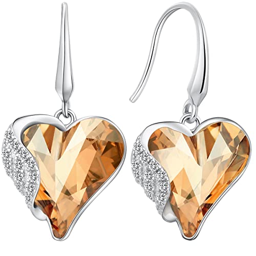 Ohrringe Silber 925 Hängend,Ohrringe Damen Hängend Herz Unendlichkeit,Silber Ohrringe 925 Damen Hängend,Ohrringe Damen Hängend Herz,Ohrringe Damen Herz Weißgold Hängend,Ohrringe von Miaofu