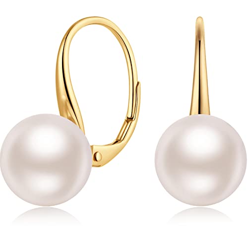 Perlenohrringe Gold Perle Ohrringe Miaofu Silber Perlen Ohrringe Hängend Damen Perlenohrringe Gold Perle Silber Ohrringe Pearl Earrings Hängende Perlen Ohrringe,Perlenohrringe Weißgold von Miaofu