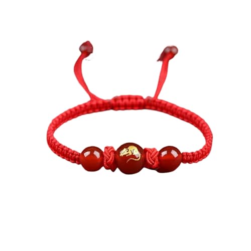 Geflochtenes Armband mit chinesischem Sternzeichen, rotes Seil, Neujahrsschmuck, für Männer und Frauen, Geschenk Geflochtenes Armband mit chinesischem Sternzeichen, rotes Seil, Neujahrsschmuck, für Männer und Frauen, Geschenk von Miaoyak