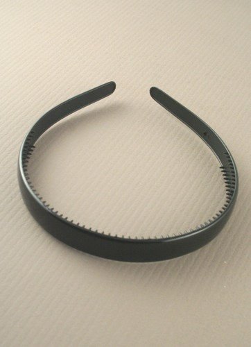 aliceband - schlicht schwarz Breite (1,5 cm) Kopfband Haarreif von Mias Accessories