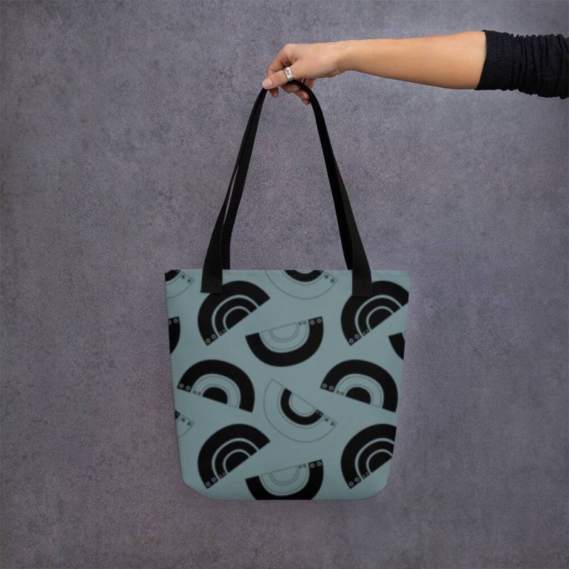 Bag Snails _2 Schnecken Muster Tragetasche Abstrakt Schwarz Print Shopping Bag Geschenk Robuste Tasche von Miaum