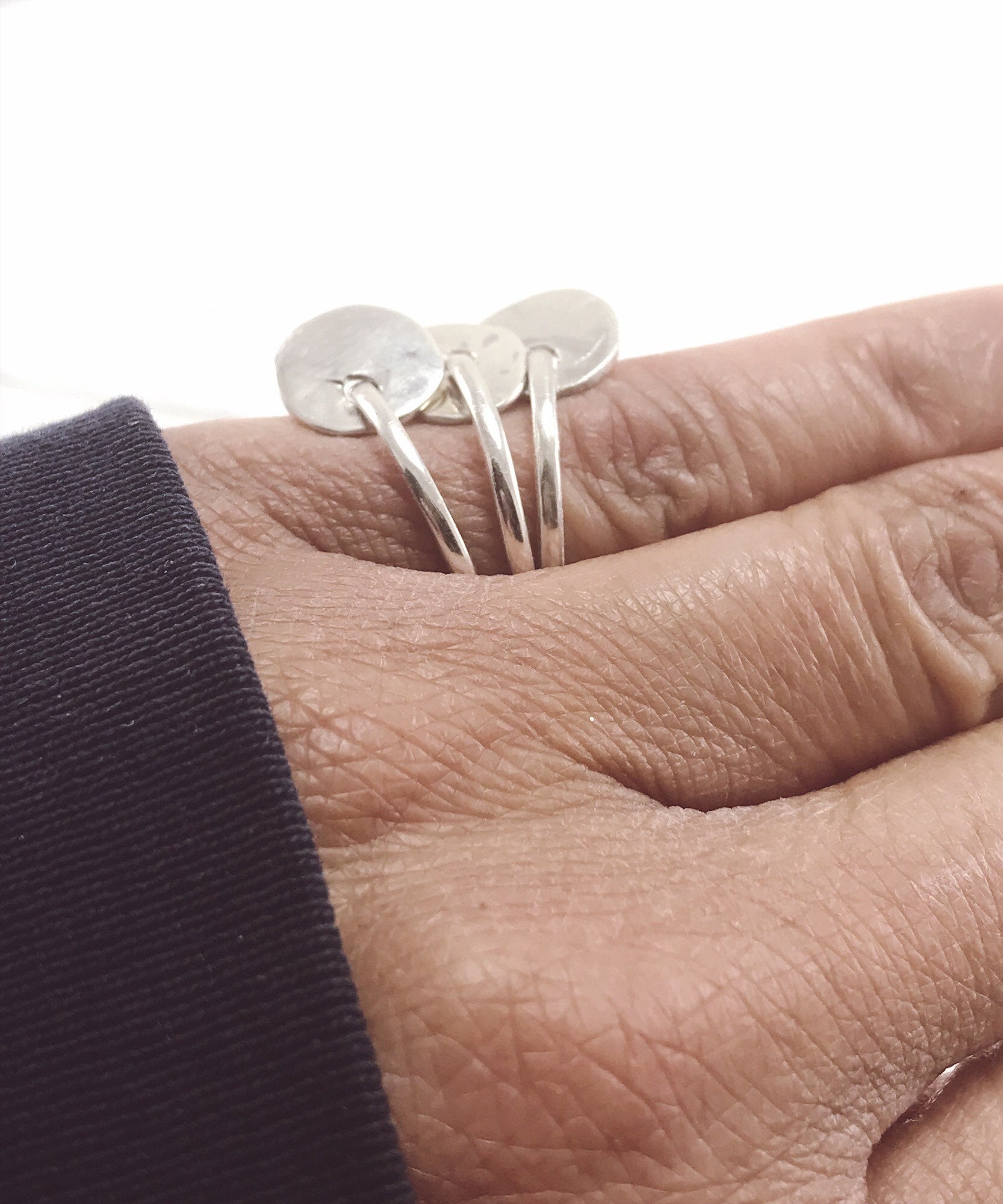 Stapelring Mit Hängenden Scheibe Charme, Hängende Charme Ring, Mibbie Schmuck | Dieses Angebot Ist Für 1 Ring Stapel von MibbieJewelry