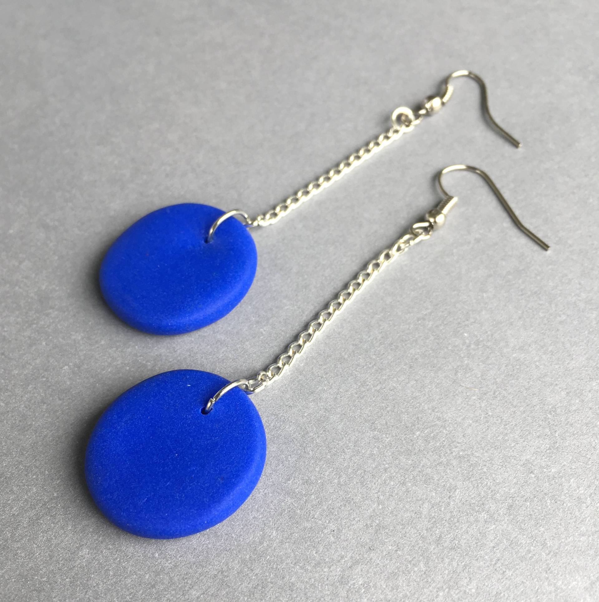 Blaue Disc Ohrringe Blaue Disc Ohrringe von MicDropDesignOz