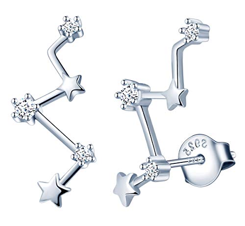 MicLee Damen Ohrringe 925 Sterling Silber Zirkonia Unregelmäßige Sternohrringe Ohrstecker Ohrschmuck mit Geschenkbeutel,Super Weihnachten Geschenk MicLee Damen Ohrringe 925 Sterling Silber Zirkonia Unregelmäßige Sternohrringe Ohrstecker Ohrschmuck mit Geschenkbeutel,Super Weihnachten Geschenk von MicLee