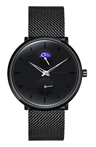 MicLee Herren Uhr Analog Chronograph 30 M Wasserdicht Quarz Uhr Armbanduhr Multifunktionszifferblättern Stoppuhr für Mann Business Uhren mit Edelstahlgewebe Milanaise Mesh Band Einzigartig Verstellbar MicLee Herren Uhr Analog Chronograph 30 M Wasserdicht Quarz Uhr Armbanduhr Multifunktionszifferblättern Stoppuhr für Mann Business Uhren mit Edelstahlgewebe Milanaise Mesh Band Einzigartig Verstellbar von MicLee