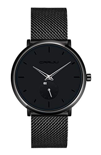 MicLee Herren Uhr Analog Chronograph 30 M Wasserdicht Quarz Uhr Armbanduhr Stoppuhr Ultra Dünne Business Uhren mit Edelstahlgewebe Milanaise Mesh Band Einzigartig Verstellbar MicLee Herren Uhr Analog Chronograph 30 M Wasserdicht Quarz Uhr Armbanduhr Stoppuhr Ultra Dünne Business Uhren mit Edelstahlgewebe Milanaise Mesh Band Einzigartig Verstellbar von MicLee